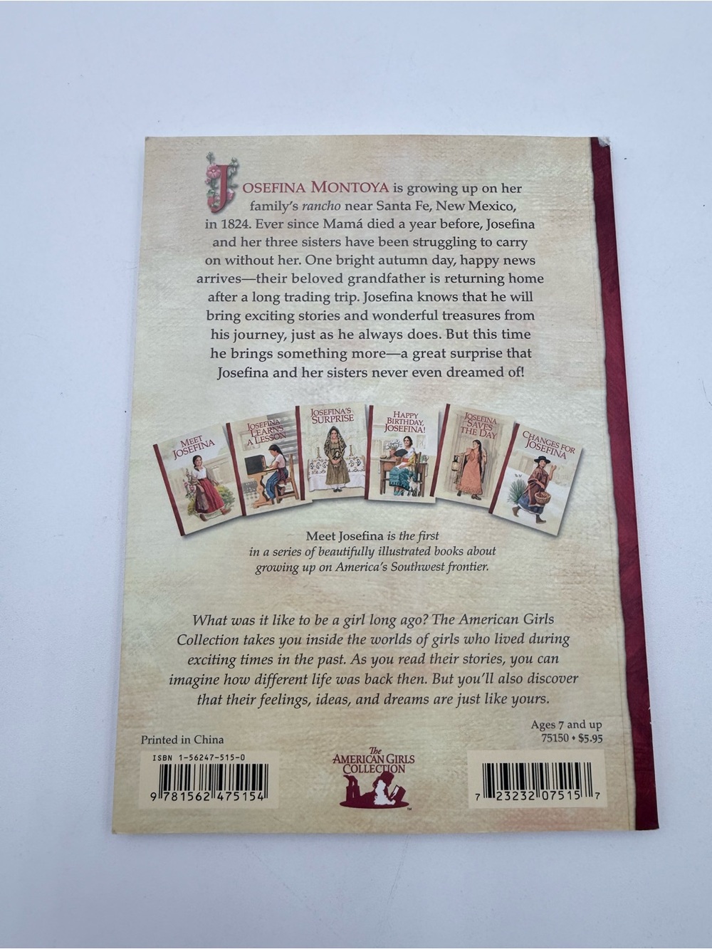 Meet Josefina Book 1 (American Girl) by Valerie Tripp 1-56247-515-0 - Picture 2 of 4